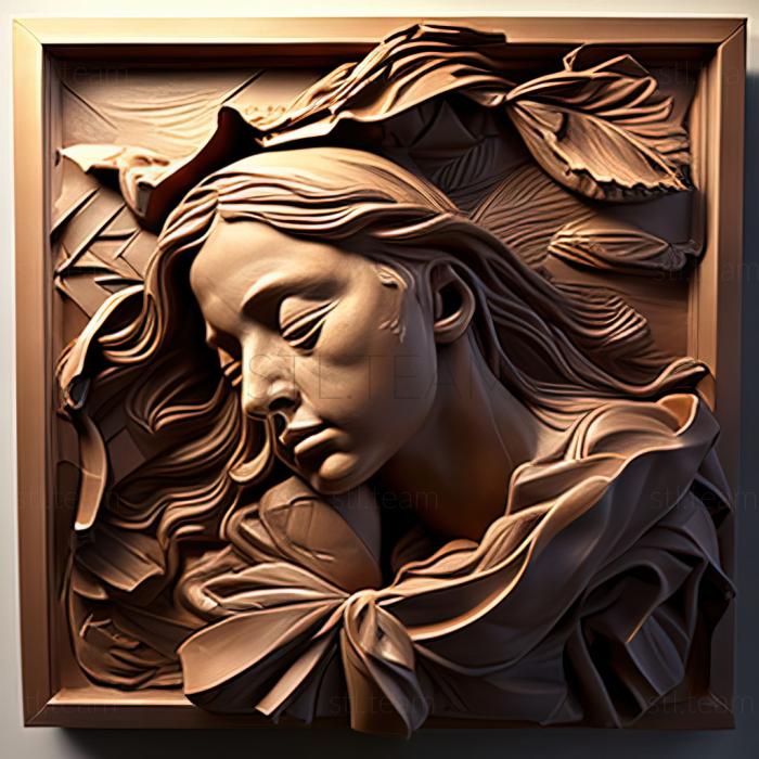 3D модель Ірен Паттен, американська художниця (STL)